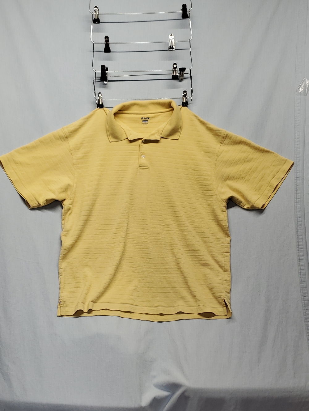 Ping Pale Yellow Short Sleeve Polo #453